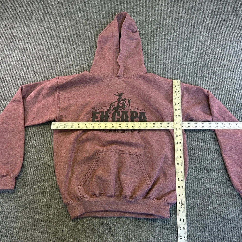 Gildan Heavy Blend Youth XL Eh Capa Bareback Riders Nampa Idaho Hoodie Maroon